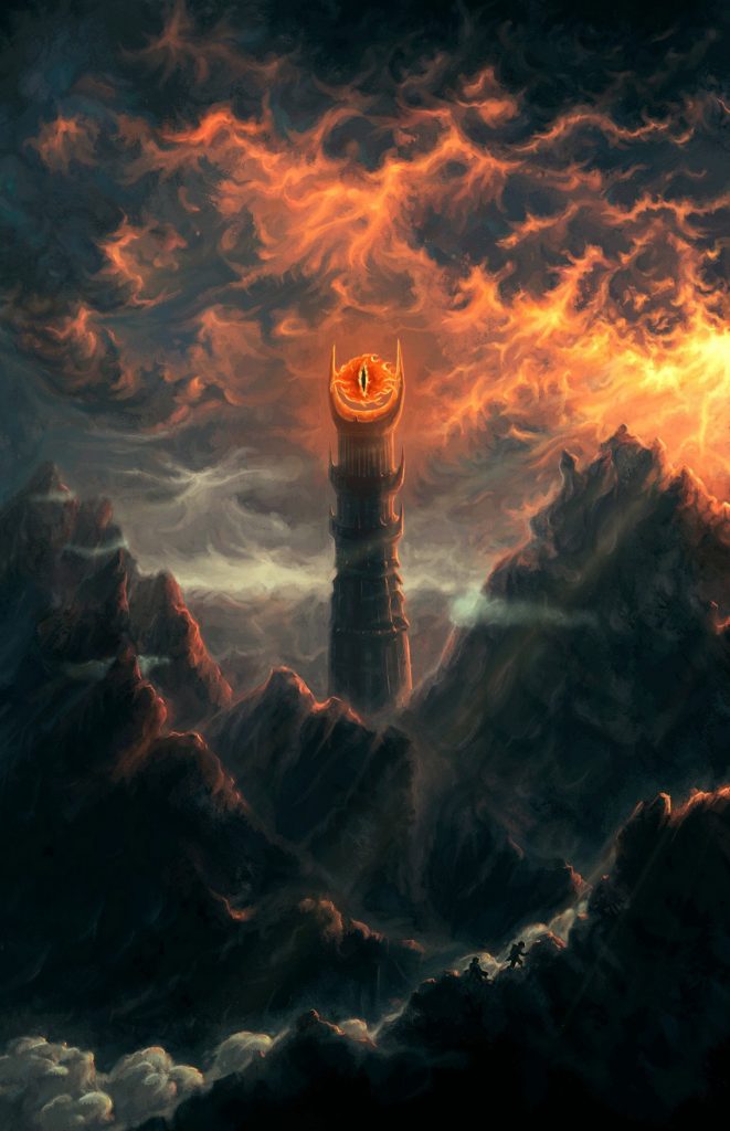 Barad D R Tower Sauron Eye Tower Handmade Oil Painting On Canvas On