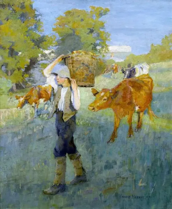 1907년 과수원에서 돌아오는 길