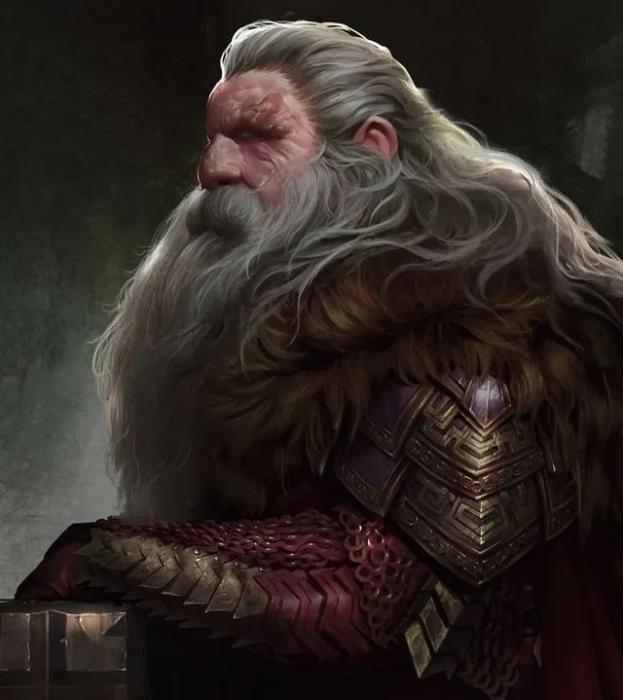 Dwarf Tolkien Portrait 1 Original Oil Painting By Artist Monkeys