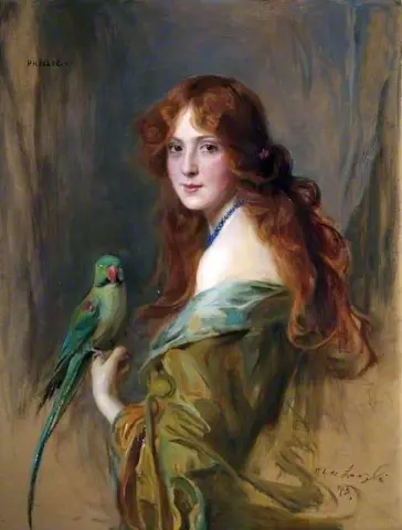 Lady With A Parrot