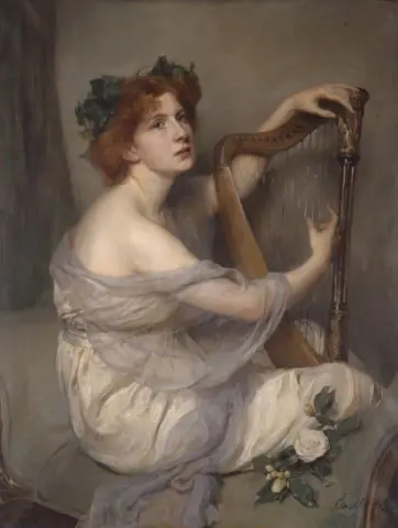 キャサリン男爵夫人の肖像 エミール・ボーモント・D・アーランジャー 1899年