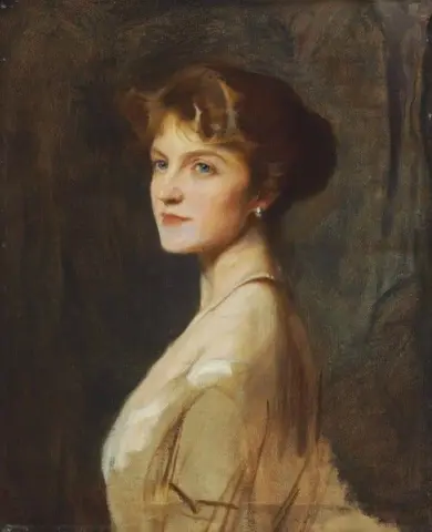 Portrait Of The Hon. Ivy Gordon-lennox Later Duchess Of Portland In Profile To The Left Bust-length Ca. 1927
