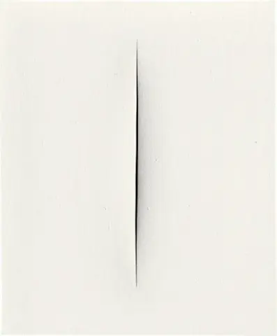 Concetto Spaziale Attese - White 1 Cut