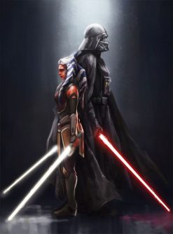 Ahsoka Tano and Darth Vader
