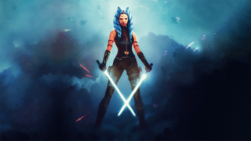 Discover the enchanting harmony of Ahsoka Tano depicted in a handmade oil painting on canvas, wielding her dual lightsabers amidst a captivating blue-themed design. This meticulously crafted artwork embodies Ahsoka's strength and serenity, evoking a sense of balance and power. Perfect for collectors and Star Wars enthusiasts, this masterpiece captures Ahsoka's dynamic presence against a harmonious blue backdrop, serving as a stunning centerpiece that portrays her depth and prowess. Immerse yourself in the intriguing portrayal of Ahsoka wielding dual lightsabers amidst a beautifully harmonized blue design, adding an alluring and vibrant dimension to your collection.