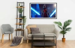 Ahsoka Tano blue lightsabers Wall Frame