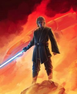 Anakin Skywalker Mustafar portrait
