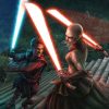 Asajj Ventress fighting Anaking Skywalker