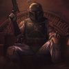 Boba Fett Portrait oil painting