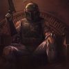 Boba Fett Portrait oil painting