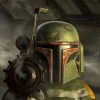 Boba Fett Portrait oil painting