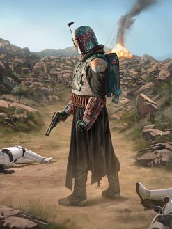 Boba Fett and dead stormtroopers The Mandalorian