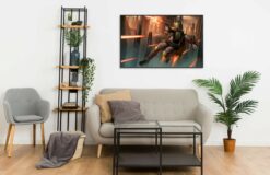 Boba Fett in Action 2 Wall Frame