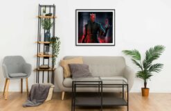 Darth Maul with a crystal Sith Wall Frame