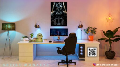 Darth Vader Anime style Wall Frame