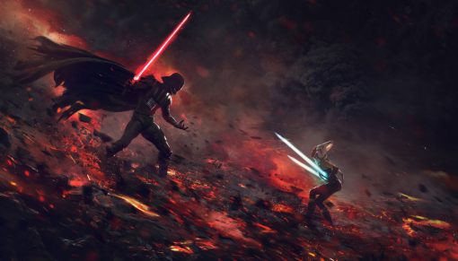 Step into the heart of the Star Wars saga with our exclusive, made-to-order oil painting on canvas, depicting the intense and iconic duel between Ahsoka Tano and Darth Vader. Every brushstroke captures the raw emotion and skill of this legendary battle, transporting you to a galaxy far, far away. Immerse yourself in the clash of lightsabers and the clash of destinies, beautifully preserved on this canvas. Elevate your space with this masterful artwork, a testament to the enduring legacy of Star Wars and the indomitable spirit of its characters.
