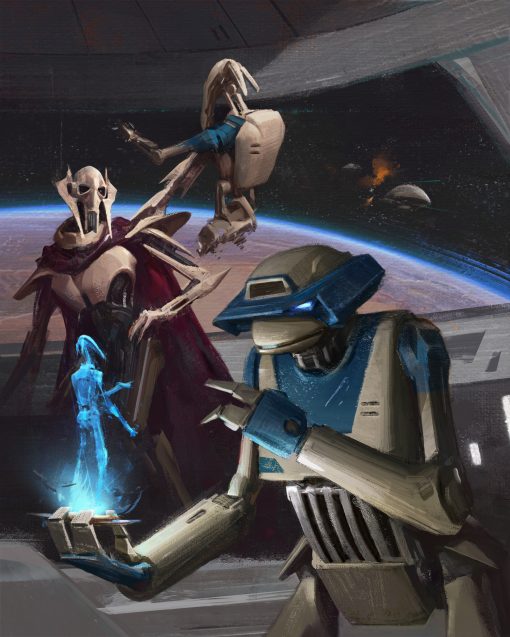 General Grievous and droids in spaceship