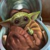 Grogu Baby Yoda Portrait fan art