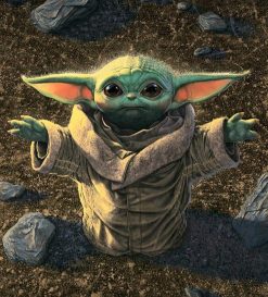 Grogu Baby Yoda Portrait fan art