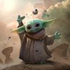 Grogu Baby Yoda Portrait fan art