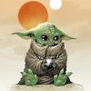 Grogu Baby Yoda Portrait fan art