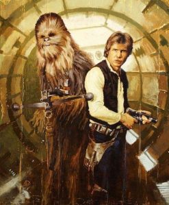 Han Solo Chewbacca in Falcon Millennium