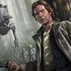 Han Solo and AT ST on Kashyyyk
