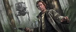 Han Solo and AT ST on Kashyyyk