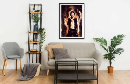Han Solo portrait 2 Wall Frame