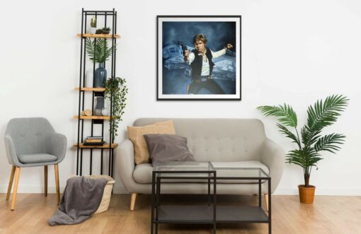 Han Solo portrait Wall Frame