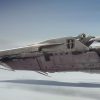 Imperial snowspeeder oil painting