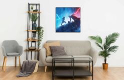 Kylo Ren vs Rey Skywalker Wall Frame