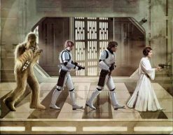Leia, Han Solo, Luke, Chewbacca Beattles cover