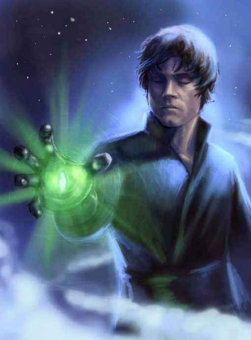 Luke Skywalker Force lightsaber stone