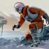 Luke Skywalker in Hoth T-47 airspeeder 2