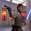 Luke skywalker blaster portrait