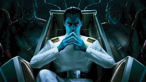 Discover a captivating handmade oil painting on canvas showcasing Mitth'raw'nuruodo, known as Thrawn, in a commanding seated posture. This striking artwork embodies the power and intellect of the legendary Star Wars character. Perfect for sci-fi enthusiasts and art collectors, this portrayal of Thrawn seated adds a regal and enigmatic touch to any collection or space, capturing the essence of the iconic figure in a captivating form.