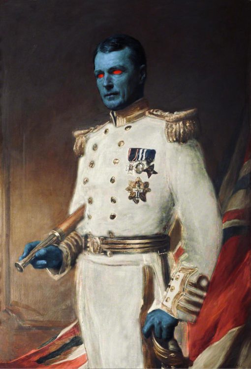 Revel in a striking handmade oil painting on canvas portraying Mitth'raw'nuruodo, the formidable Thrawn, in a commanding and fierce stance. This captivating artwork embodies the enigmatic power of the iconic Star Wars character. Ideal for sci-fi enthusiasts and art collectors, this portrayal of Thrawn standing adds a bold and enigmatic touch to any collection or space, capturing the fierce allure of this legendary figure in a captivating form.