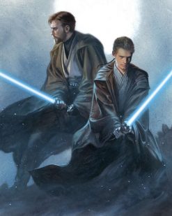 Obi Wan Kenobi and Anakin Skywalker young portrait