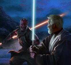 Obi Wan Kenobi and Darth Maul Fight on Tatooine 2