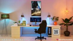 Obi Wan Kenobi darth vader landscape Wall Frame