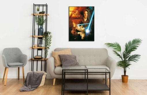 Obi Wan Kenobi multiple portraits Wall Frame