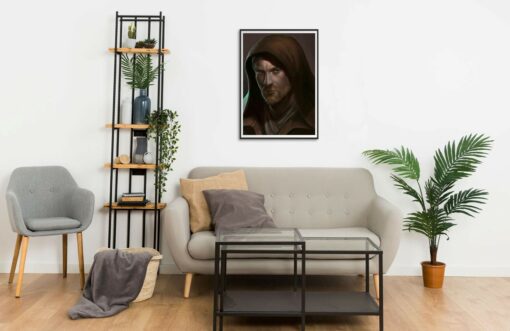 Obi Wan Kenobi portrait 2 Wall Frame
