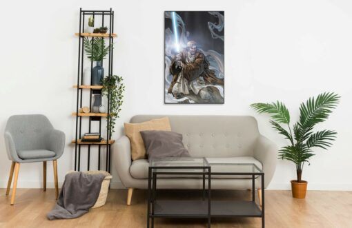 Obi Wan Kenobi portrait 4 Wall Frame