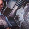 Princess Leia blaster portrait 2