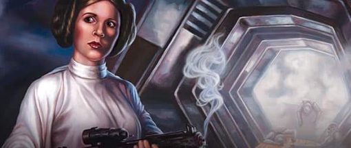 Princess Leia blaster portrait 2