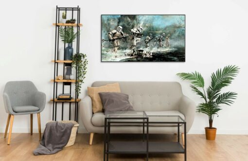 Stormtroopers battlefield Wall Frame