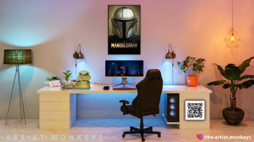The Mandalorian Movie Poster 4 Wall Frame