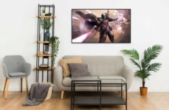 The Mandalorian fighting Wall Frame