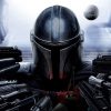 The Mandalorian weapons oil painting